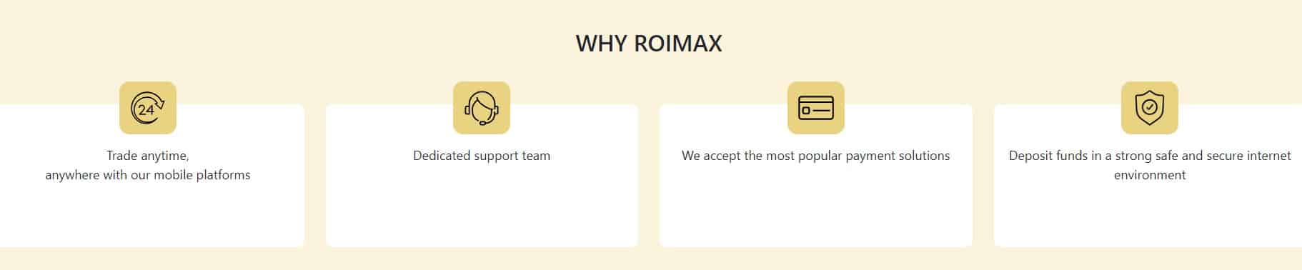 Why choose ROIMAX?
