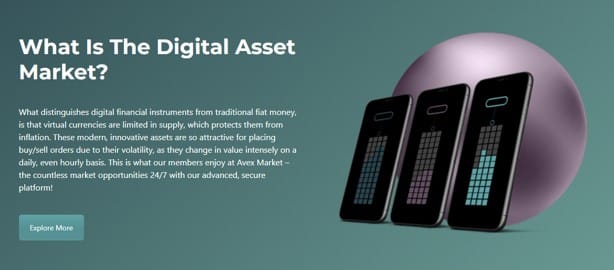 Avex Market and digital assets