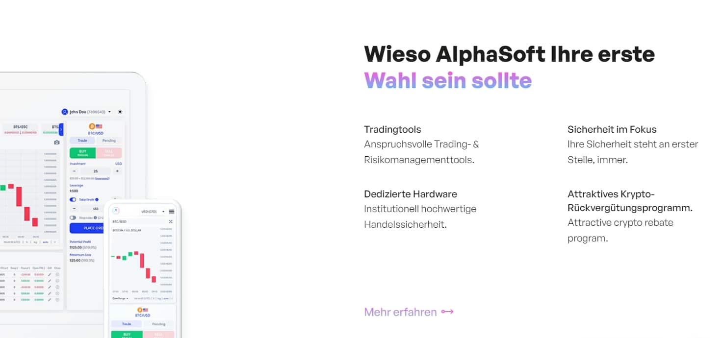 AlphaSoft Webseite