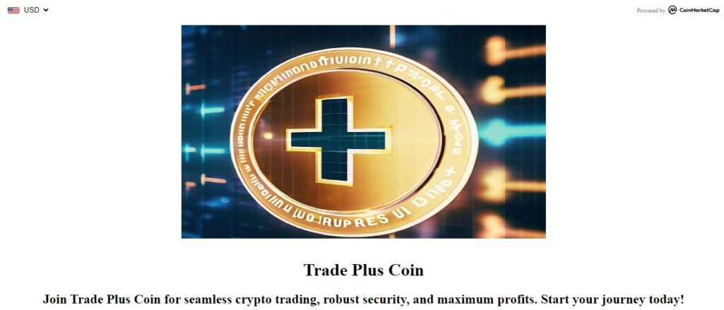 Trade Plus coin Homepage