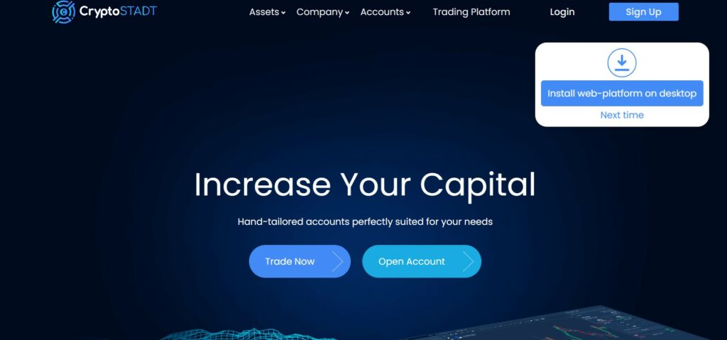 CryptoSTADT website